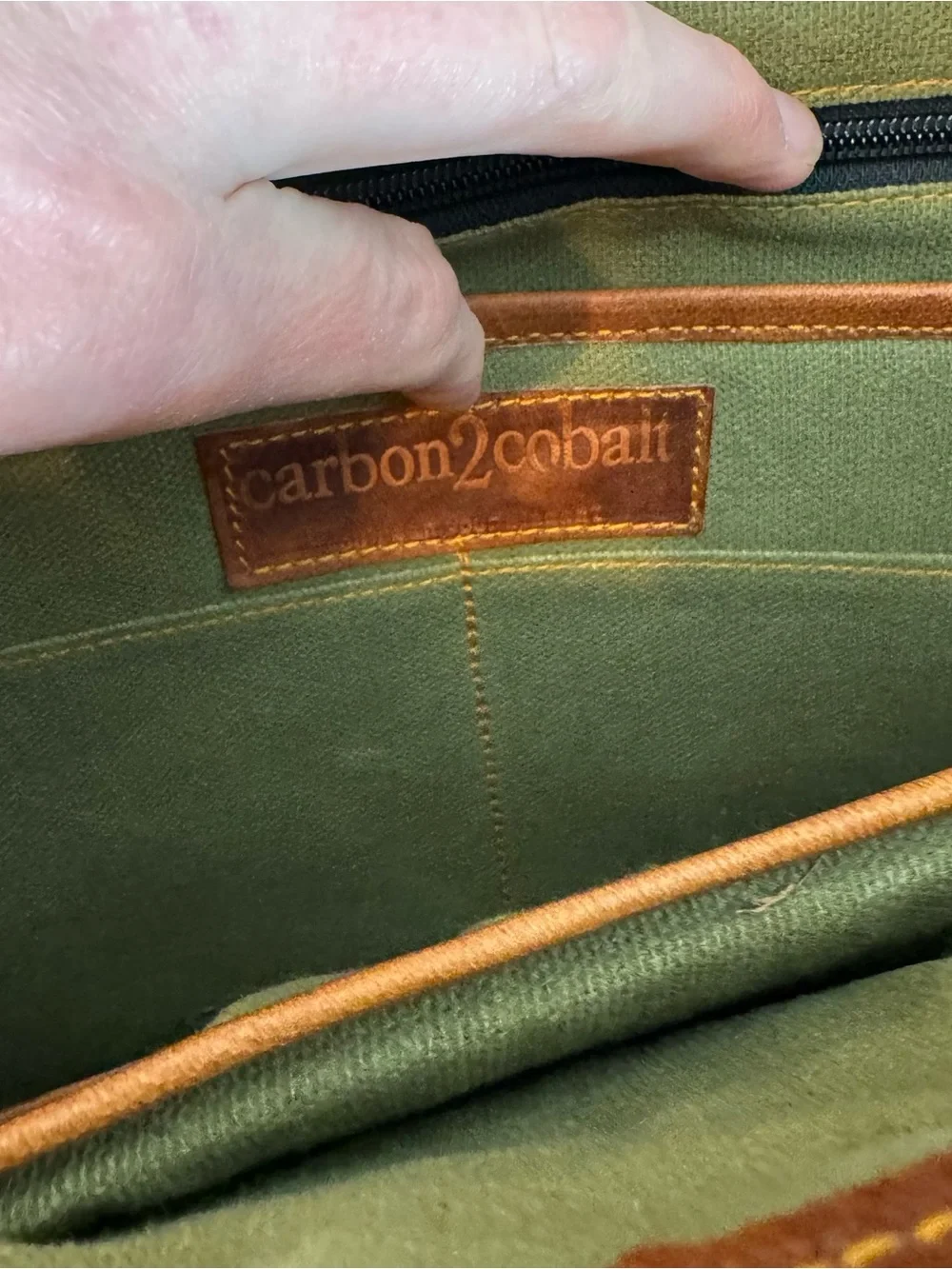 Carbon‎ 2 Cobalt Distressed Full Flap Brown Leather Messenger Bag work travel